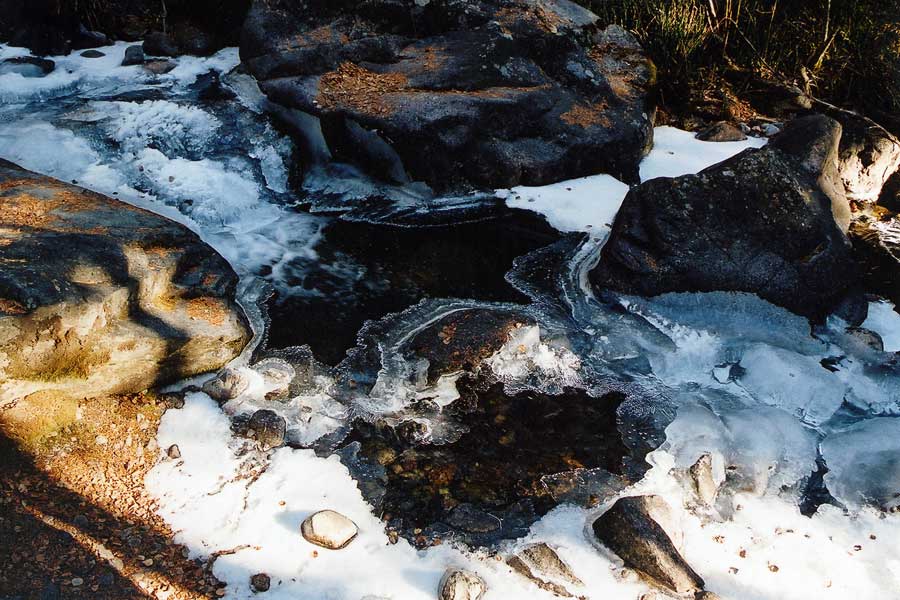 River Ice in North Crestone (photo by Virochana)